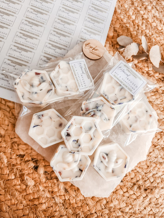 BOTANICAL INFUSED MINI HONEYCOMB & BEE WAX MELTS (2 PACK)