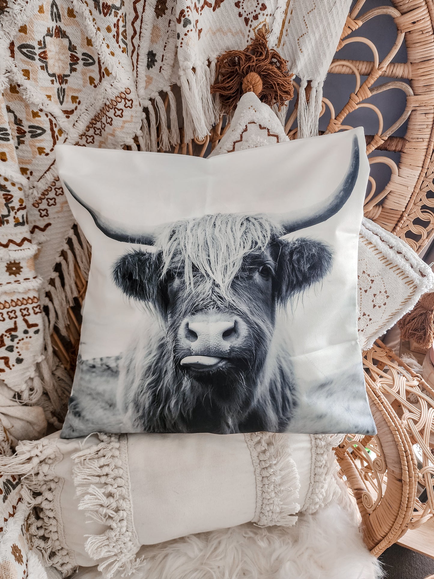 "MURPHY THE COW" CUSHION COVER
