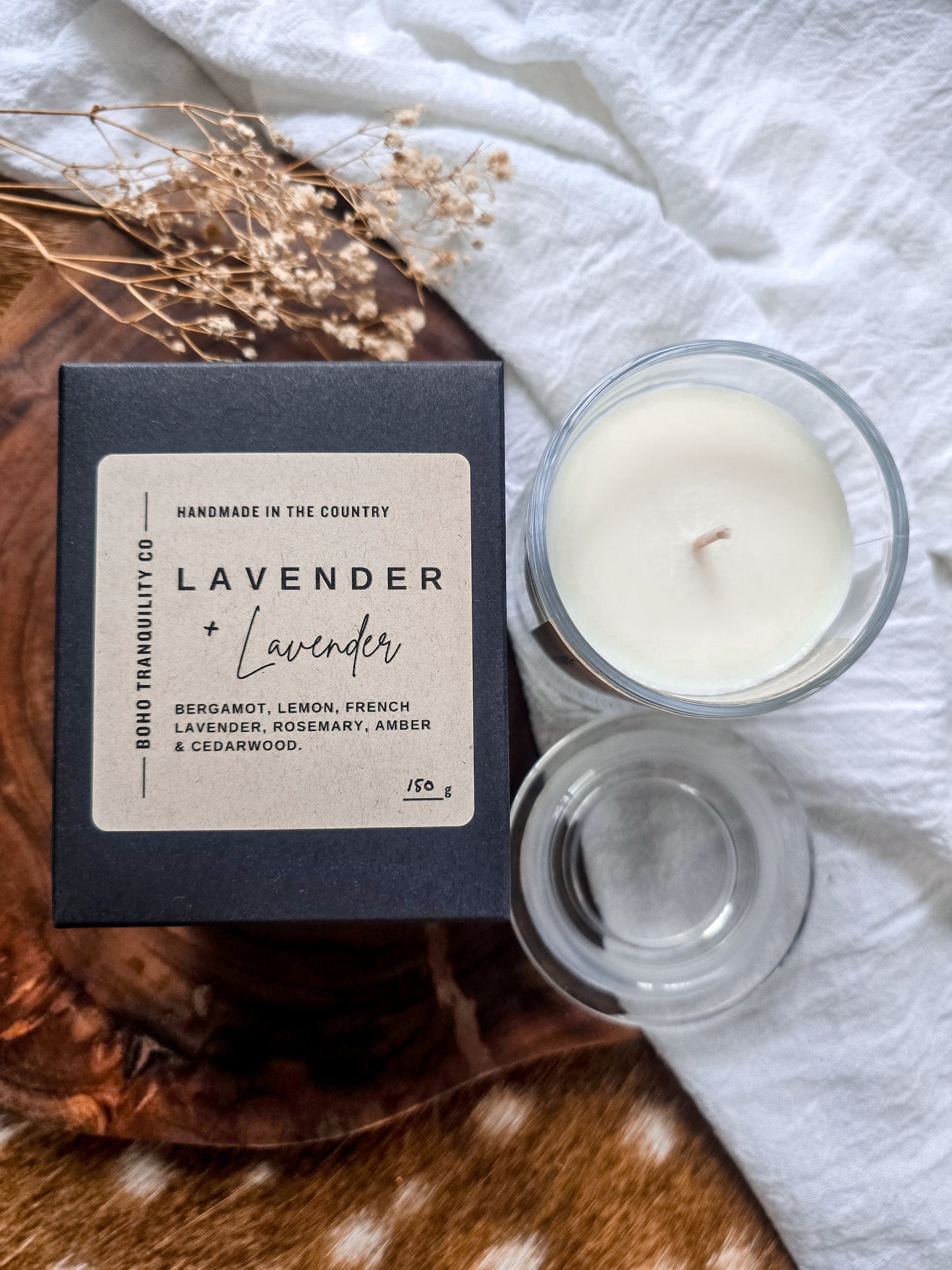 MEDIUM SCENTED CANDLE - LAVENDER