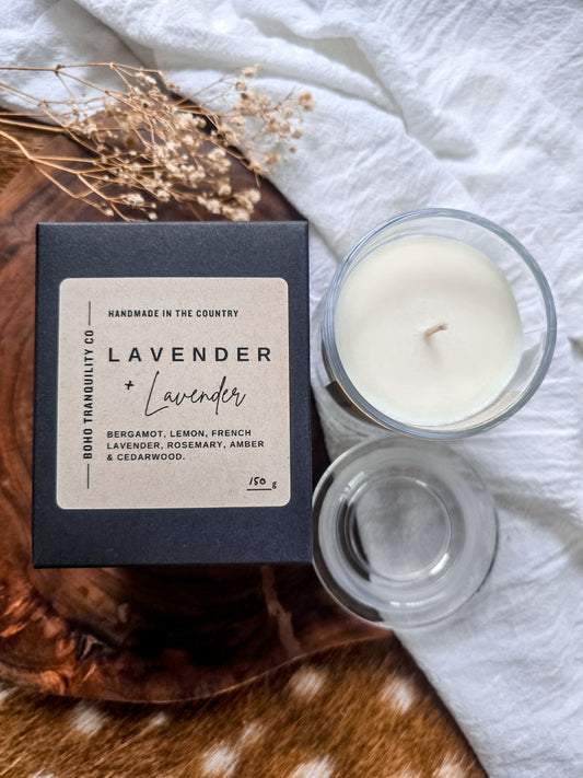 MEDIUM SCENTED CANDLE - LAVENDER