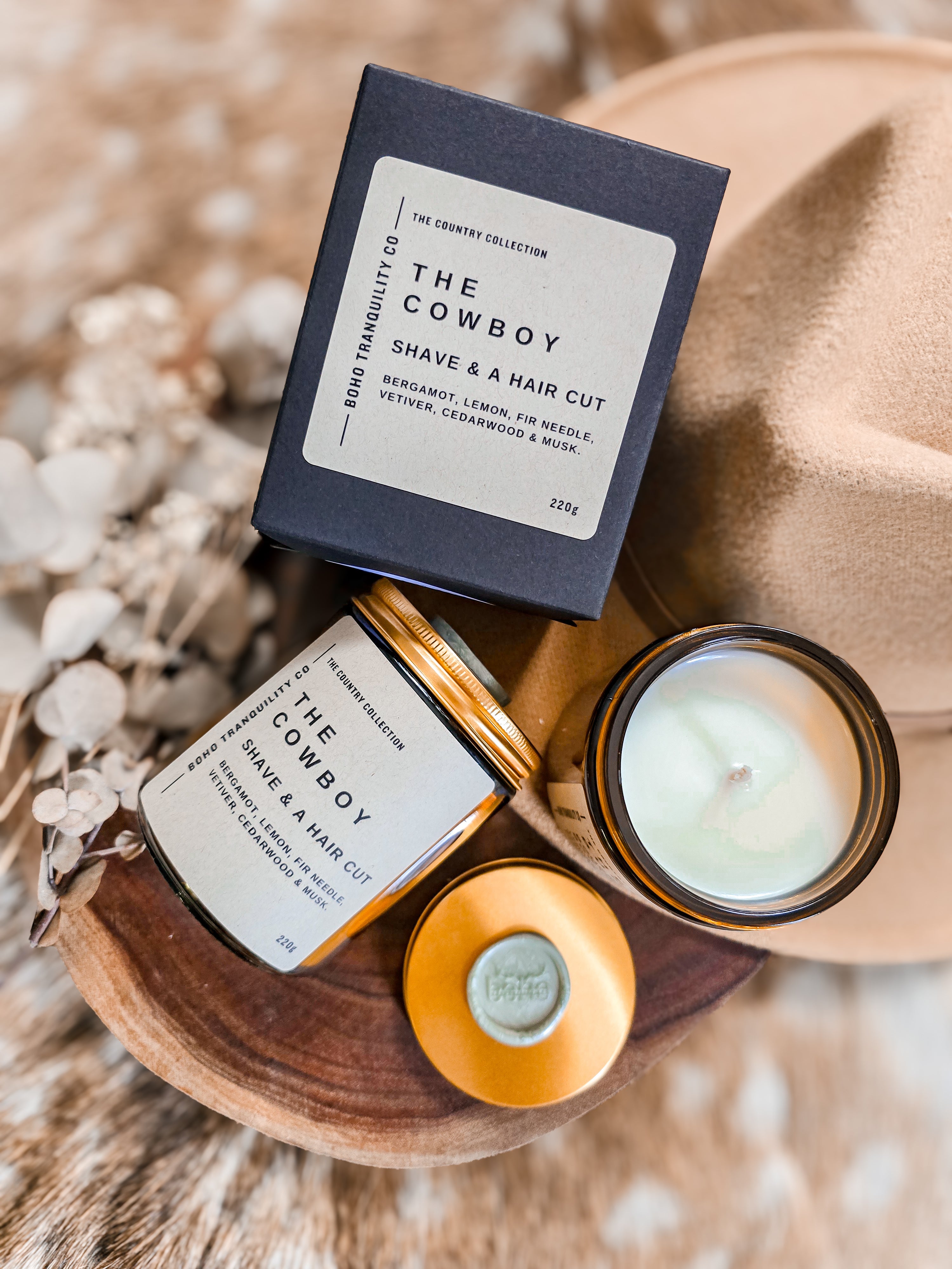 THE COUNTRY COLLECTION: MEDIUM GLASS CANDLE SET (6 PACK)