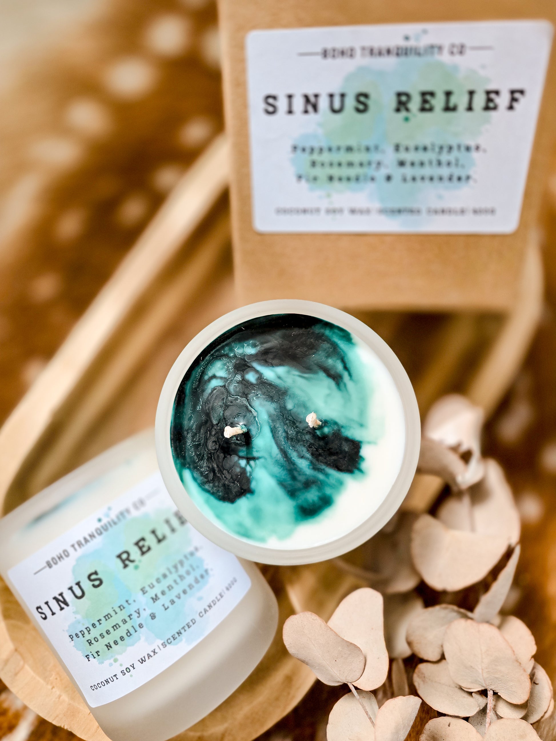 XL SINUS RELIEF SCENTED CANDLE