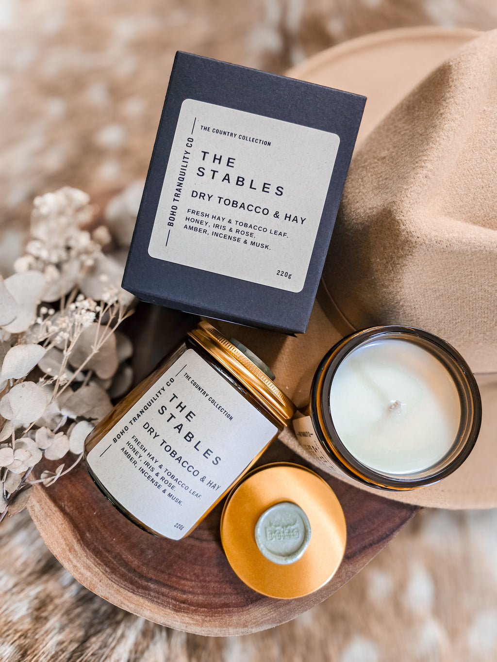 THE COUNTRY COLLECTION: MEDIUM GLASS CANDLE SET (6 PACK)