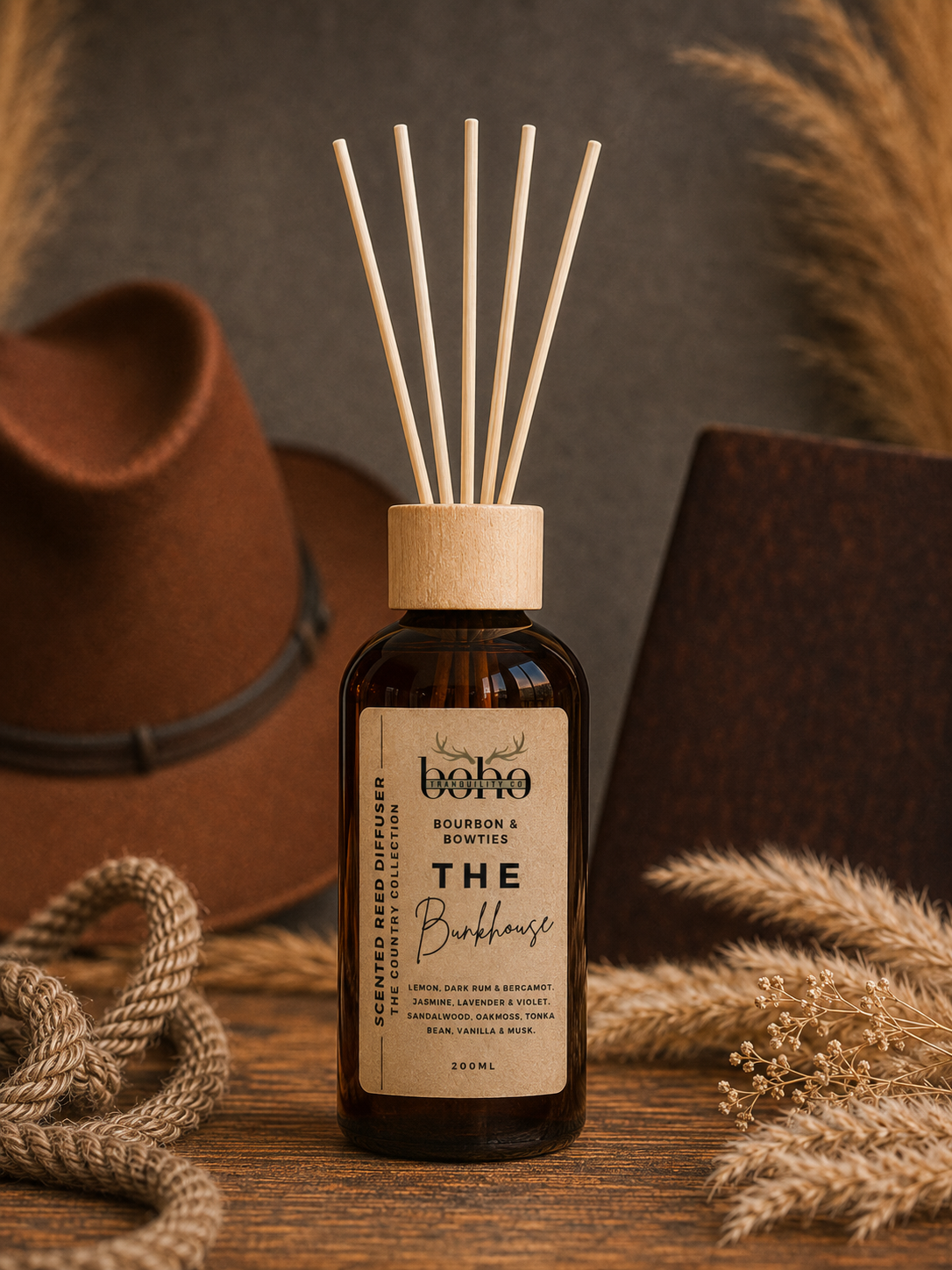 THE COUNTRY COLLECTION: THE BUNKHOUSE - REED DIFFUSER 200mL