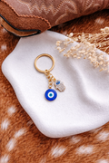 EVIL EYE + HAMSA HAND KEYCHAIN