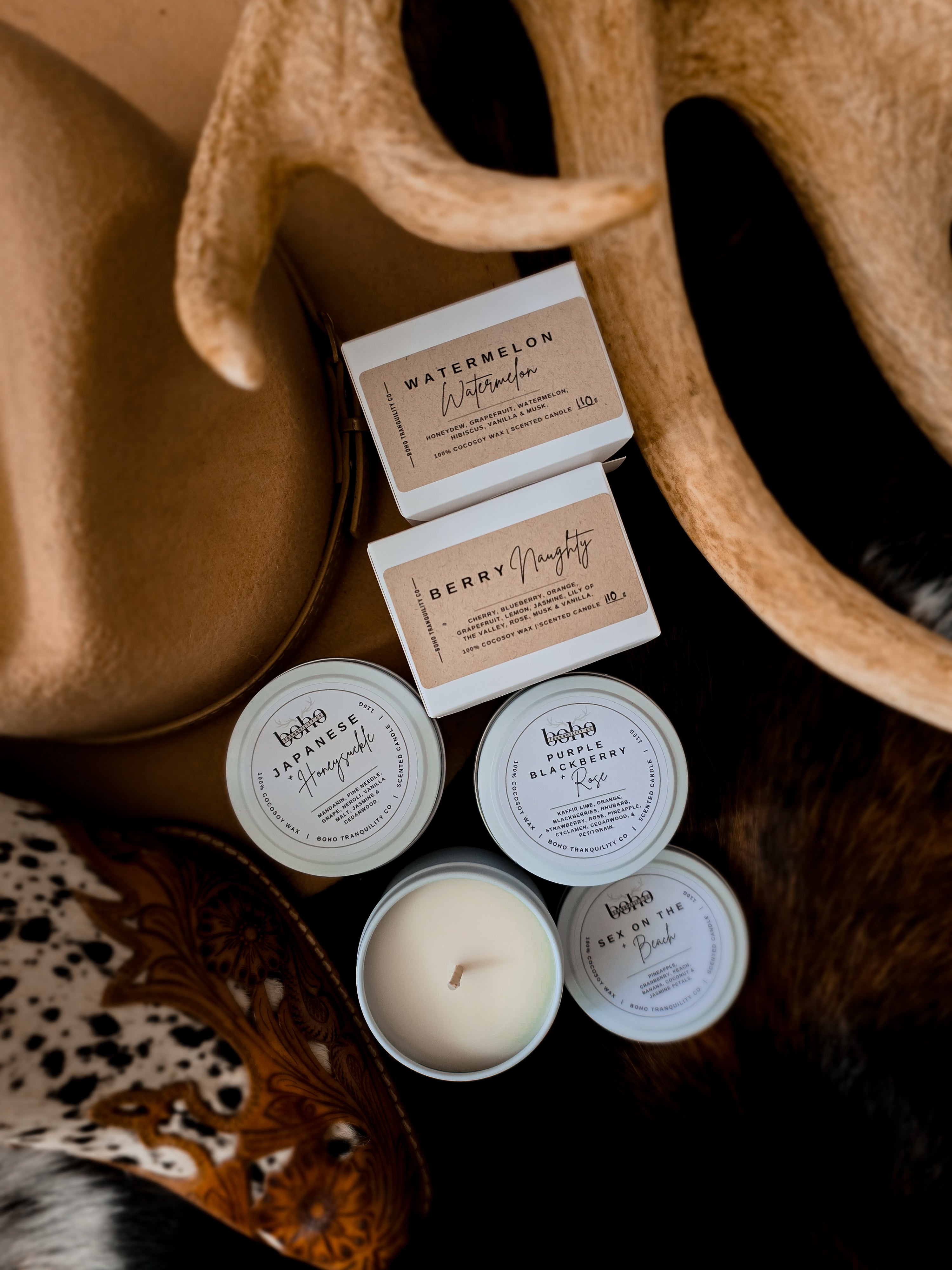 MINI 4oz MATTE WHITE CANDLE TIN