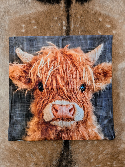 "MILO" HIGHLAND COW CUSHION COVER