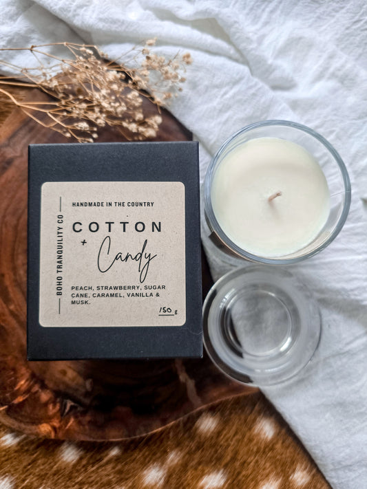 MEDIUM SCENTED CANDLE - COTTON CANDY