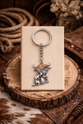 WESTERN KEYCHAIN - HIGHLAND COW - LILY