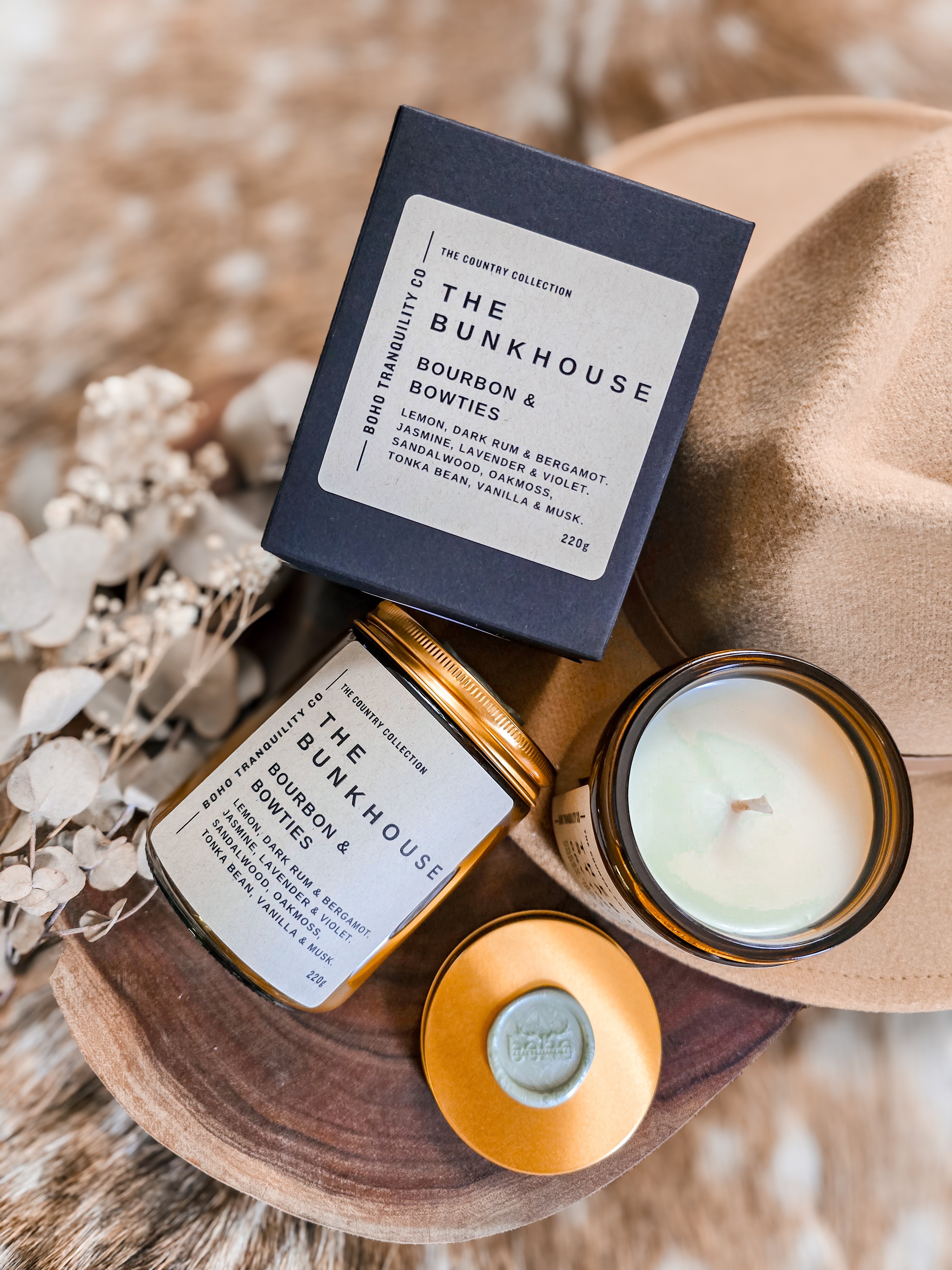 THE COUNTRY COLLECTION: MEDIUM GLASS CANDLE SET (6 PACK)