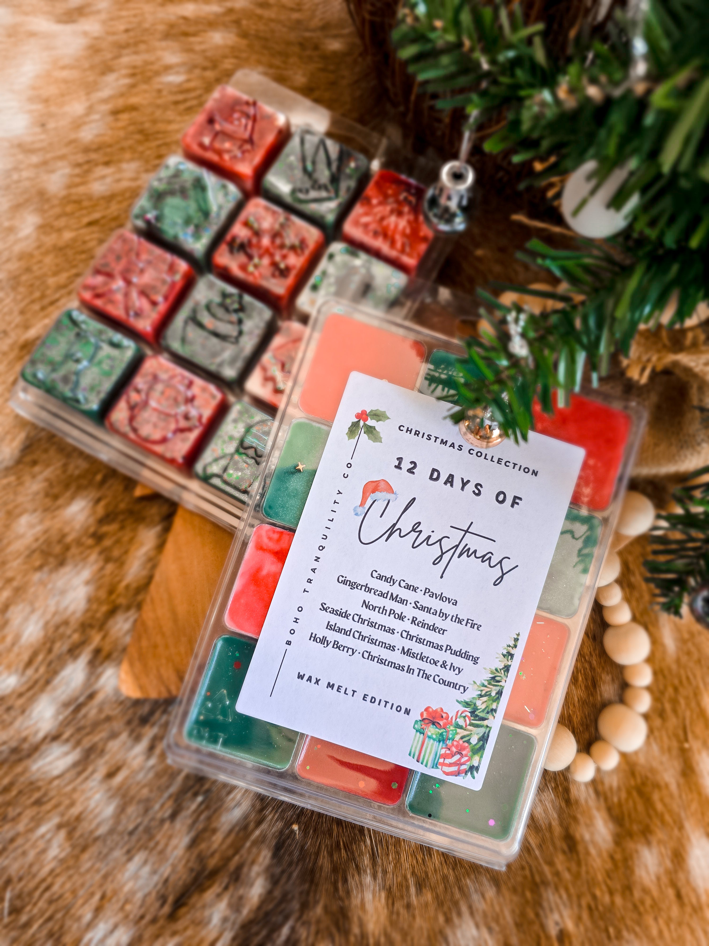 12 DAYS OF CHRISTMAS WAX MELT CLAM