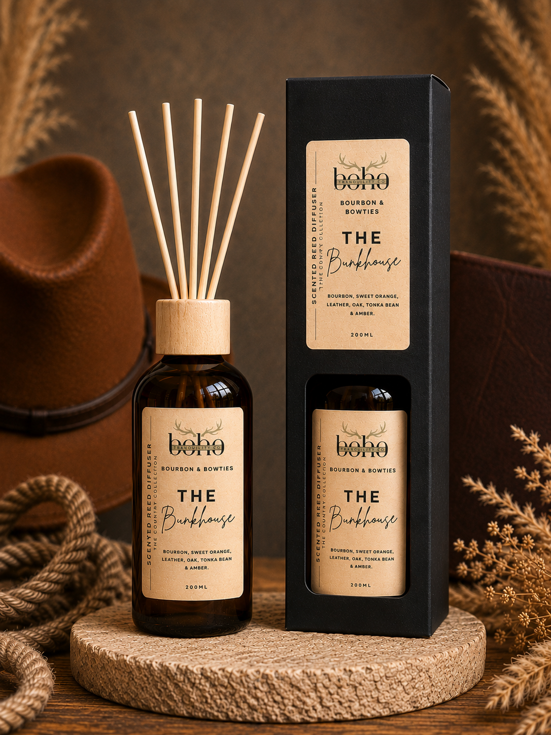 THE COUNTRY COLLECTION: THE BUNKHOUSE - REED DIFFUSER 200mL