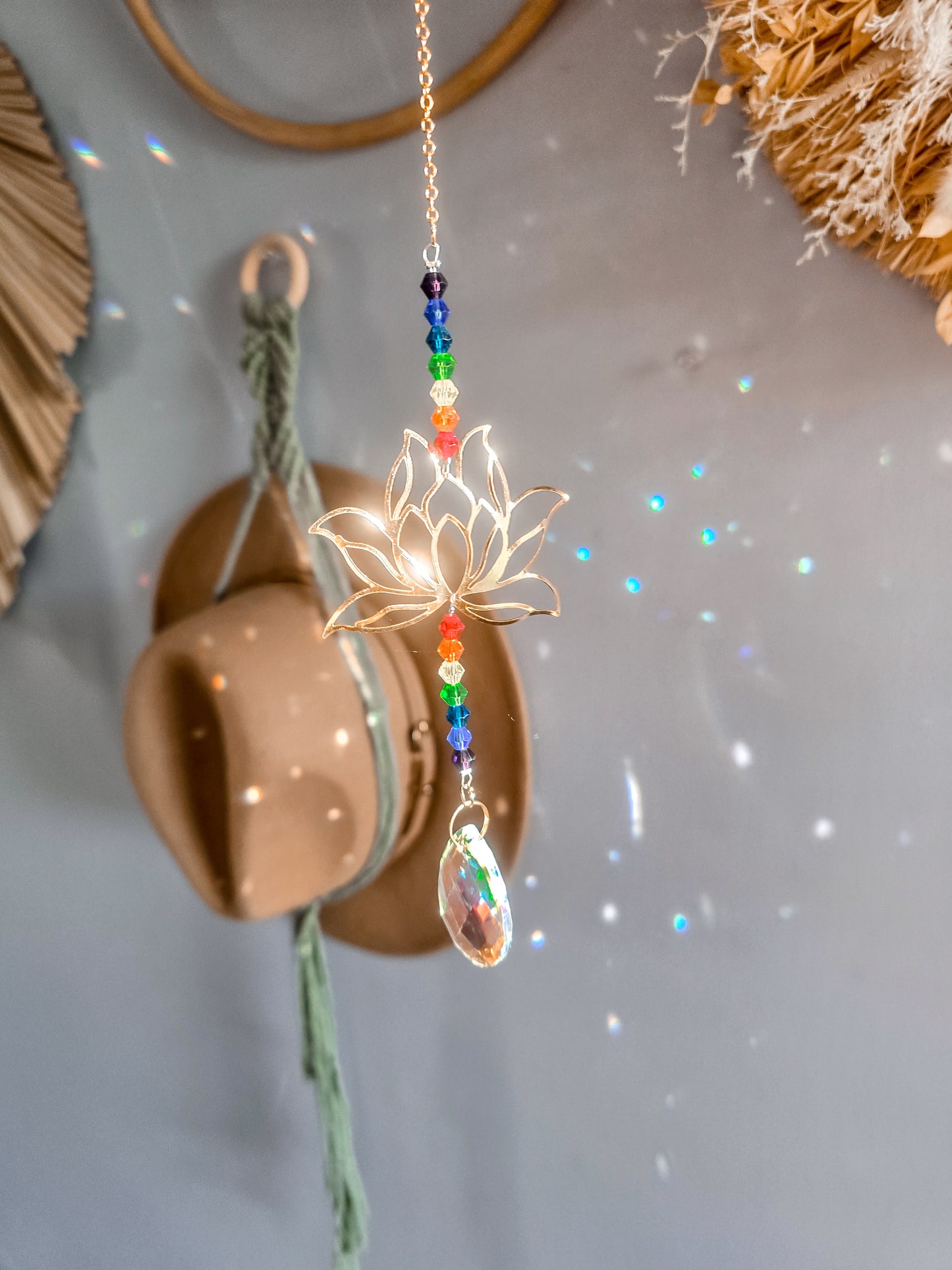 CHAKRAS LOTUS FLOWER SUNCATCHER