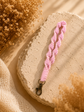 MACRAME TWIST WRISTLET - PINK