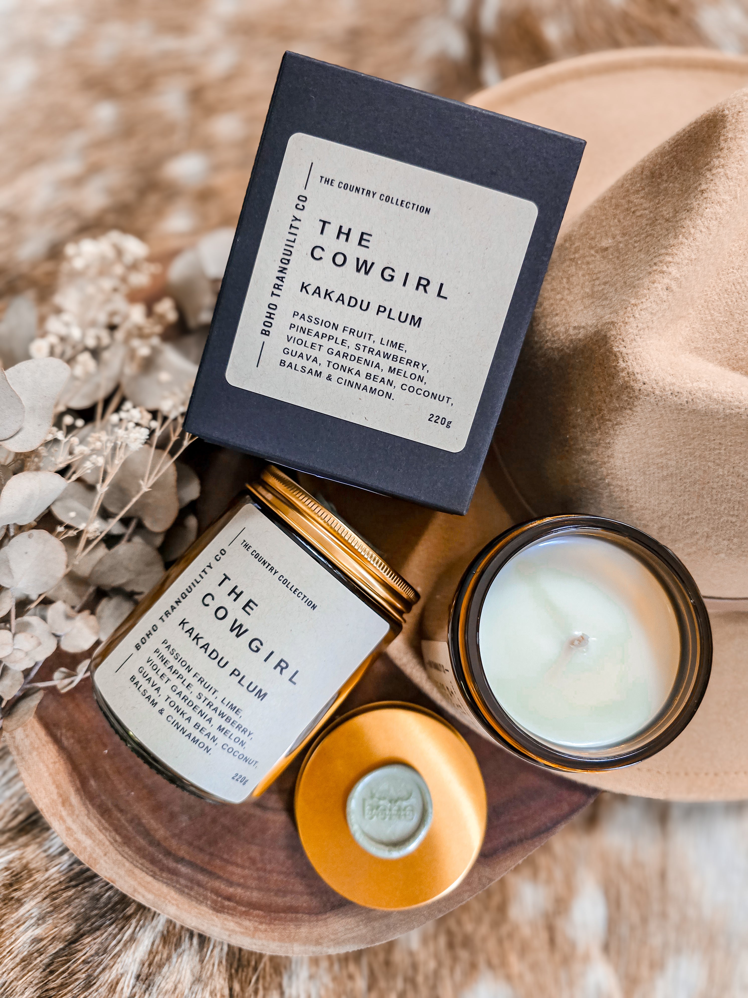 THE COUNTRY COLLECTION: MEDIUM GLASS CANDLE SET (6 PACK)