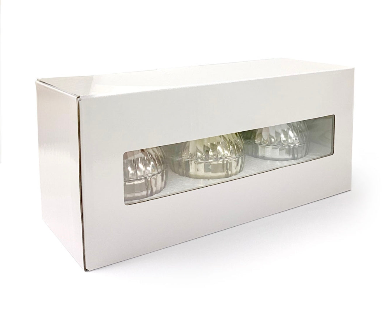 CHRISTMAS MINI BAUBLE SCENTED CANDLE - TRIO (box set)