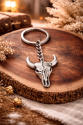 BULL HEAD KEYCHAIN (SILVER)