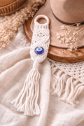 EVIL EYE MACRAME HANGING ORNAMENT