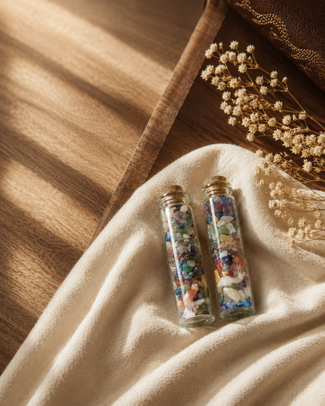 CHAKRA CRYSTAL CHIPS BOTTLE (LARGE)