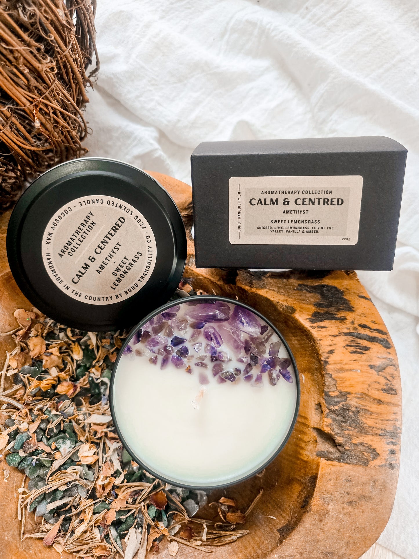 INTENTION CANDLE - CALM & CENTRED