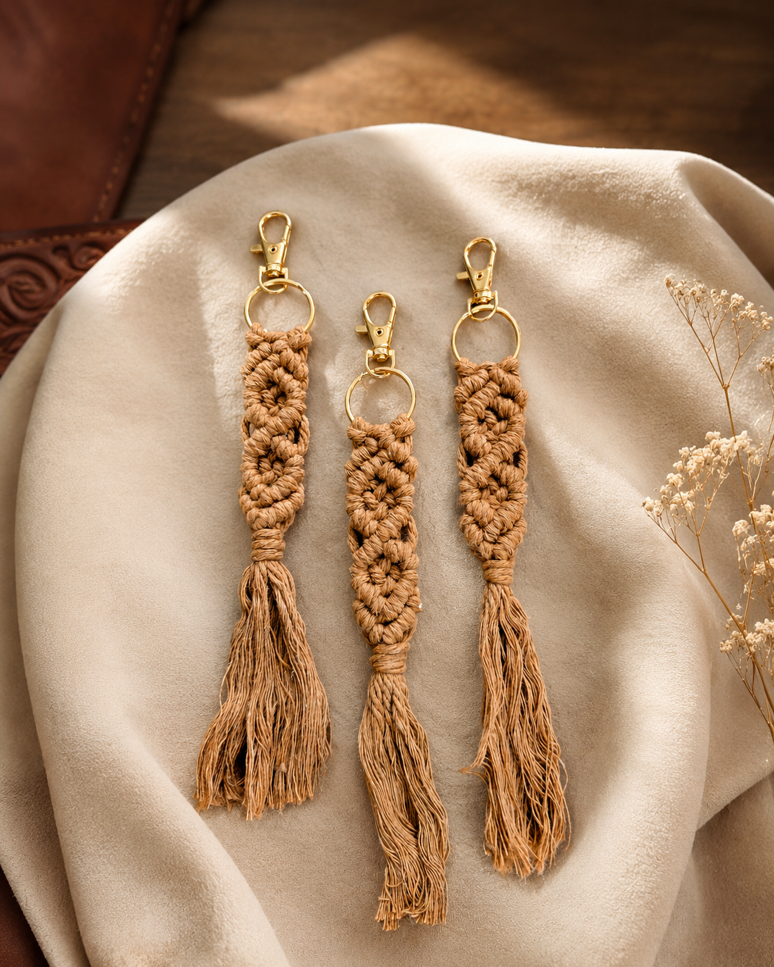MACRAME KEYCHAIN - PHOENIX