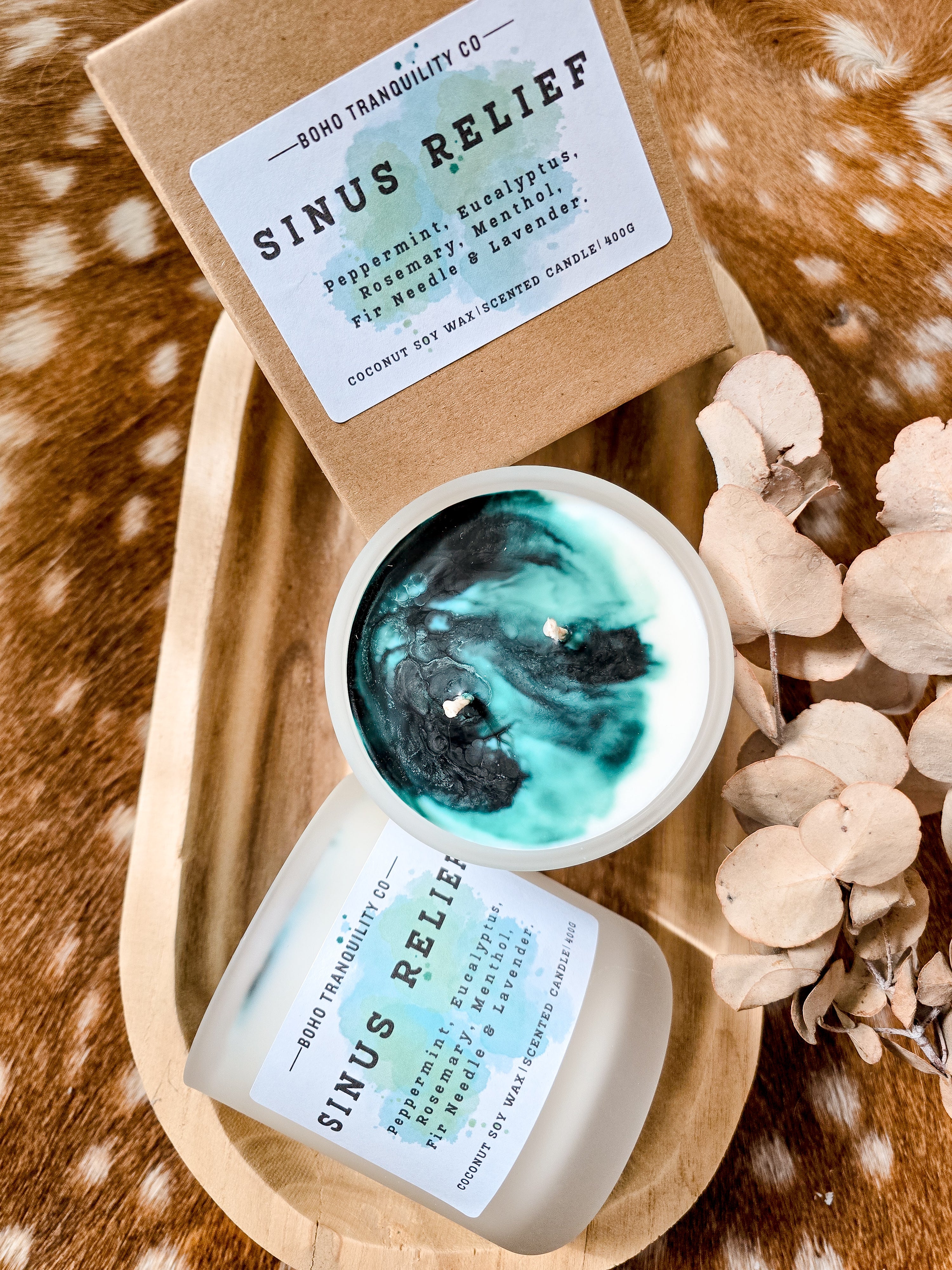 XL SINUS RELIEF SCENTED CANDLE