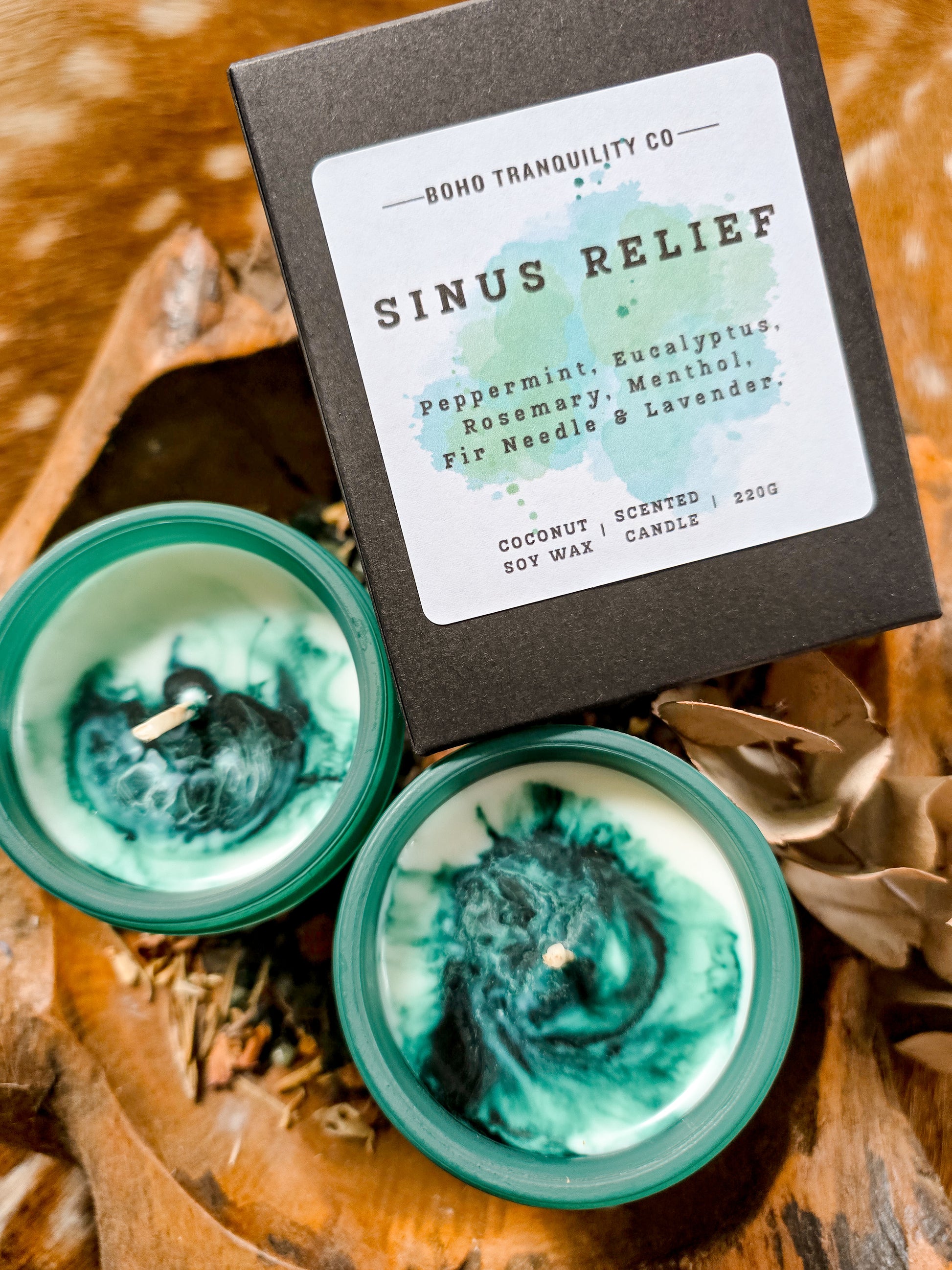 SINUS RELIEF SCENTED CANDLE 220G